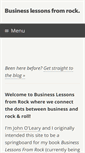 Mobile Screenshot of businesslessonsfromrock.com